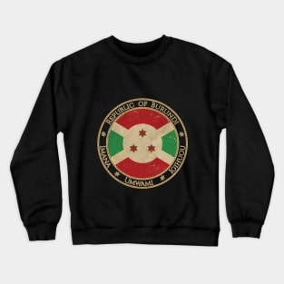 Vintage Republic of Burundi Africa African Flag Crewneck Sweatshirt